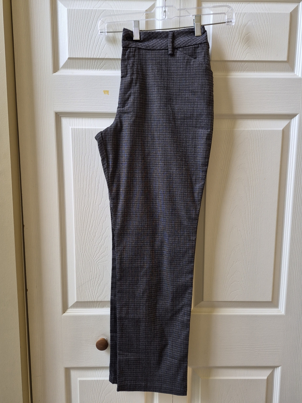 Lee Men's Charcoal Plaid Dress Pants